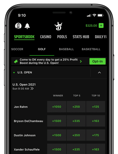 Draft kings golf odds belajar forex online malaysia