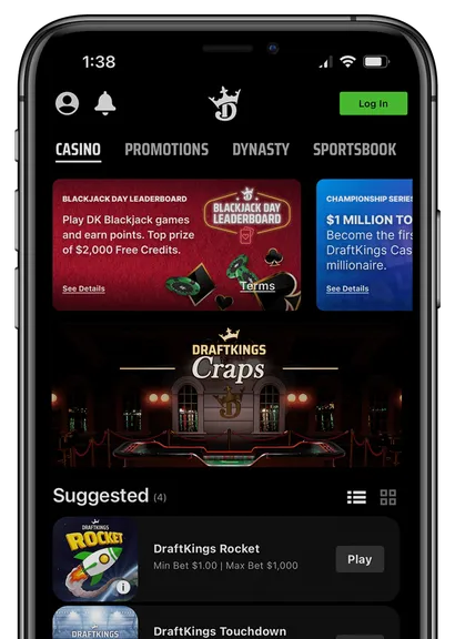 DraftKings App on Iphone