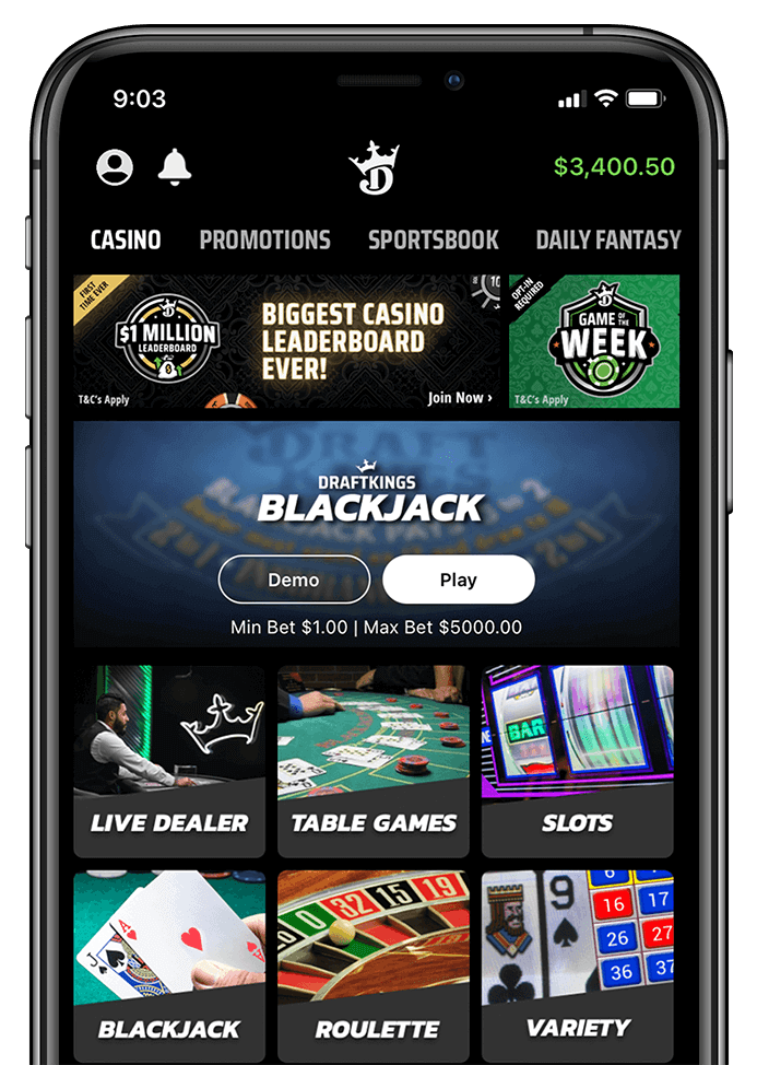 draftkings blackjack jackpot