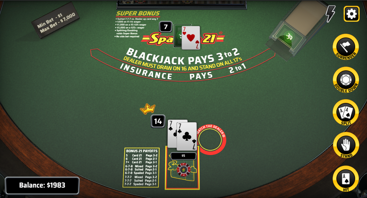 Free Online Multiplayer Blackjack Game - Up to 5 Players at Once